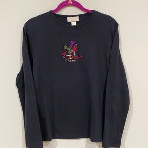 “Cheers” Long-sleeved T-Shirt by M & C Sportswear.